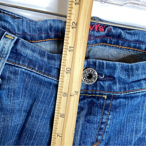 Levis Red Collection Mens Slim Straight Jeans 38x32 Distressed Denim Limited Ed - Picture 13 of 14